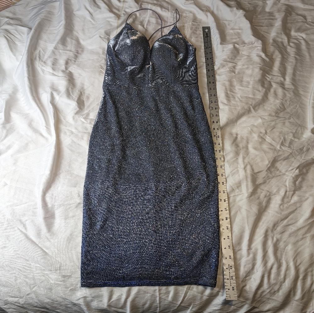 Windsor small shimmer glitter dress blue
